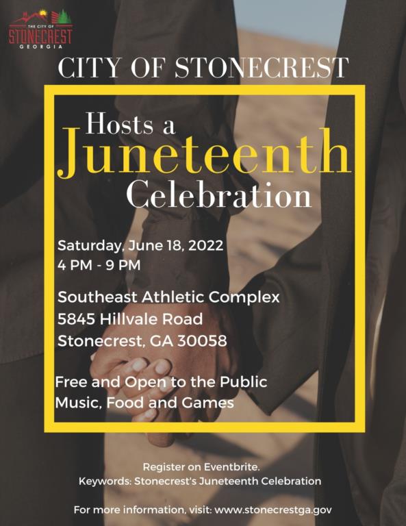 City of Stonecrest to Host Juneteenth Celebration